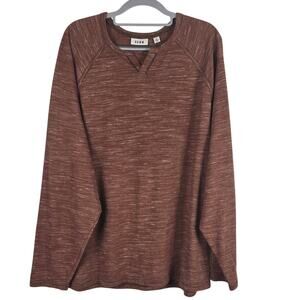 ROWM Brown Space Dye Long Sleeve Lightweight Men's Top XL